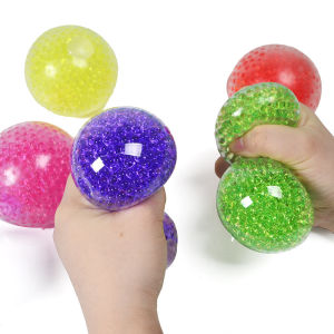 Colored Netless Bead Ball Colored Water Bead Ventilatory Ball Adult and Child Squeeze Squish Stress Relieving and Kneading Toys