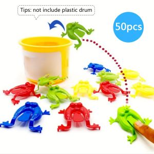30/50/100Pcs Jumping Frog Bounce Fidget Toys For Kids Novelty Assorted Stress Reliever Toys For Children Birthday Gift Party