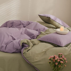 Bộ Chăn Ga Gối Bốn Mảnh Cotton Bắc Âu Dày Ấm