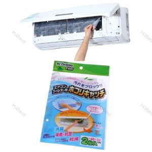 2Pcs Air conditioner Filter Papers Anti-dust Net Cleaning Purification Air Conditioner Parts air purifier dust filter