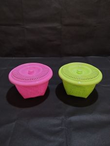 Sangku tutup bakul nasi mini plastik serbaguna isi 2pcs