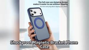 Shockproof Magnetic Bracket Phone Case For iPhone 17 Air 11 12 13 14 15 16 17 Pro Max Plus For Magsafe Stand Holder Cover Funda