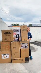 OSSEL Oven Gas Lapis Legit Layer Cake Anti Karat + Thermometer OS-6060 Kaki Bongkar Pasang OSSEL