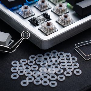 50Pcs Silencing Shock-absorbing Silicone Rings for Mechanical Keyboards Keycap O-ring Mechanical Keyboard Sound Reducing