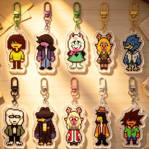 Bandai | for Deltarune Game Ralsei Noelle Kris Susie Holiday Berdly Acrylic Keychain Backpack Pendant Exquisite Ornament Festival Gift