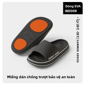MONLEYTA | Dép đi trong nhà mùa hè chống trượt đế mềm thoáng khí cho nữ Dép đi trong nhà EVA thoải mái thoáng khí cho phụ nữ trung niên và cao tuổi