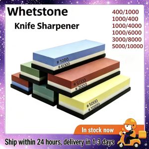 Knife Sharpening Stone 400/10001000/30001000/40003000/8000 Grit Japanese Whetstone Sharpener With Non-Slip Rubber Base