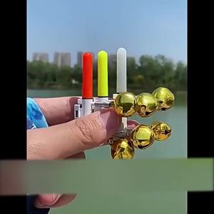EELHOE | New Fishing Rod Tip Light With Bell Alarm Bite Triggered Flash Long Battery Life For Night FishingAcc