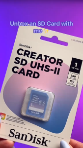 SanDisk Creator SD SDXC™ UHS-II Card RescuePRO Deluxe up to 280MB/s - 512GB / 256GB / 1TB