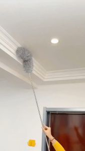 280cm Adjustable Telescopic Bending Feather Duster For Cars/Home Long Pole Microfiber Feather Dust Cleaner