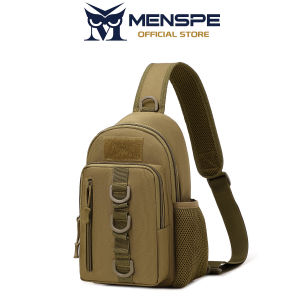 MENSPE Outdoor Chest Bag Men Multifunctional Hiking Bag Waterproof Travel Shoulder Bag Large Capacity Lightweight Sports Fitness Backpack Casual Shoulder Bag Camping Bag