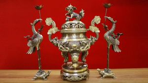 : Bộ tam sự rồng đồng nguyên chất hai công nghệ - Tam sự hạc