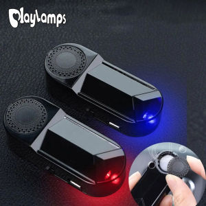 2-in-1 LED chạy bằng năng lượng mặt trời đèn an ninh giả với hương liệu simulated Dummy báo động xe Đèn Led cảnh báo không dây