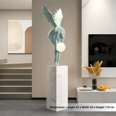 Modern Luxury Abstract Angel Sculptural Floor Lamp