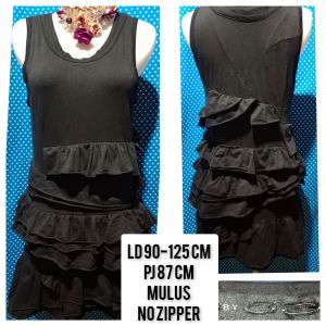 DRESS KUTUNG/SLEEVELESS HITAM 126