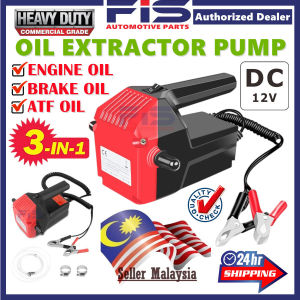 FIS Electric Engine Oil Extractor Pump Transfer Extractor Scavenge Self Priming Auto Pam Sedut Minyak Hitam Brek Kereta Electric Diesel Fuel Pump - Lazada