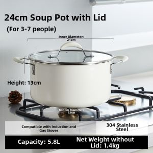 CAROTE | Baby Stainless Steel & Ceramic No Coating Milk Pan