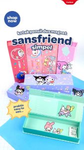 Kotak Pensil Dos Magnet Fancy/ Tempat Pensil Dos Magnet Karakter