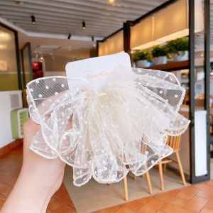 Korean Style Summer Fairy Child Polka Dot Butterfly Knot Lace Spring Clamp Parent-Child Head Flower Fairy Accessory Hair Clip