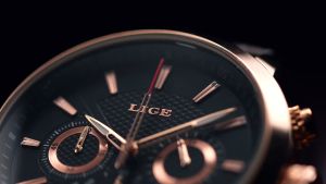 LIGE Men Watch Fashion Chronograph Leather Waterproof Luminous Analog Quartz Watch men casual watches