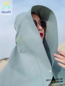 หมวกกันแดด ผ้าคลุมไหล่ ส่งจากไทย ป้องกันแดด หมวกปีกกว้าง แบบพกพา แฟชั่นฤดูร้อน 4 สี สายไฟพร้อมฝาปิด