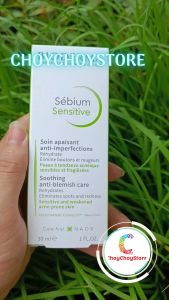 Kem Dưỡng Ẩm Bioderma Sebium Sensitive 30mL Dành Cho Da Mụn Nhạy Cảm