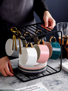 Accessible Luxury Scandinavian Ceramic Coffee Set Set Minimalist Green Small Luxury Phnom Penh Trending Creative Afternoon Tea Cup