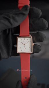 Jam Tangan Wanita Alexandre Christie Passion AC 2810 LHRRGSLRE White Dial Red Rubber Strap