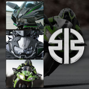 3D รถจักรยานยนต์ Kawasaki Ninja โลโก้กระจกหน้ารถสติกเกอร์ตกแต่ง Kawasaki ถังน้ำมันเชื้อเพลิง Body แผ่นสะท้อนแสงสติกเกอร์รอยขีดข่วน