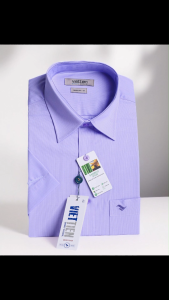 Áo sơ mi nam Việt Tiến tay ngắn