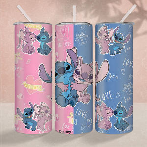 Disney | 1pc 20oz Disney Insulated Stainless Steel Tumbler Lilo & Stitch Valentines Day Themed Reusable Drinkware for Daily Use & Gift