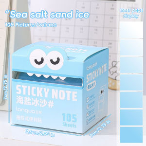 Pull-Out Glitter Sticky Transparent Tearable Gradient Index Tabs​ ​Ins Style Student Memo Pad High Aesthetic Stationery Supplies