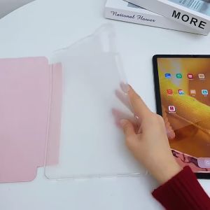 OPPO PAD SE 11 INCH FLIP CASE TRANSPARENT SOFT CASING WITH SLOT PEN