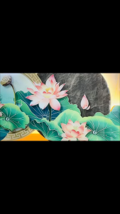 (ẢNH CHỤP) Tranh treo tường đèn led hoa tulip 9 trang trí decor phòng khách quà tặng tân gia