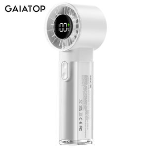 GAIATOP Quạt Turbo Cầm Tay Di Động USB Có Thể Sạc Lại 4800mAh Tốc Độ Cao Có Thể Điều Chỉnh 1-100 3-20Hrs Lần Làm Mát Để Sử Dụng Cá Nhân