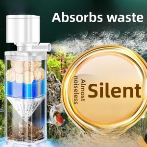 MONLEYTA | Three-In-One Fish Tank Filter System Round Pump Oxygenator Waste Collector Integrated Machine Aquarium Circulation Device