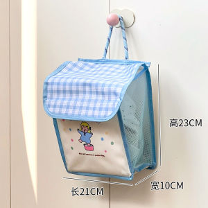 Foldable Hanging Laundry Basket Cute Fabric Bathroom Dirty Clothes Waterproof Home Use Storage Basket No Brand China Made
