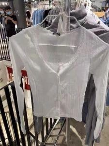 Spring and Summer New Arrival All-Match Lace Lace Silm Slimming Long-Sleeved T-shirt BM Base Tup Cardigan