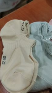 113-20 Kaos kaki hidden socks wanita dewasa pendek tinggi bawah mata kaki polos gambar hello smile lembut korean style