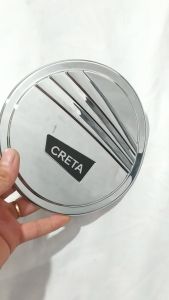 Ốp Nắp Xăng Xe Huyndai Creta 2026-23 Mẫu Nhựa ABS Mạ Crom Sáng Bóng