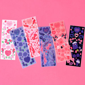 Be on D ริบบิ้นสีสดใส กาวกันน้ำ บล็อกโน้ตบุ๊ก เรื่องราวยูทูบ ติดโทรศัพท์มือถือ ตกแต่งนักแสดง เรียบเรียงแบบตัวเล็ก