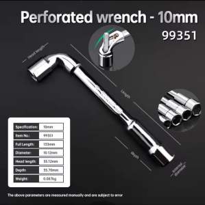 L-shaped Pipe Socket Wrench Car Repair Tool Set 6-24MM Shaped Hexagonal Spanner Hand Tool Set Wrenchs Car Tool Set