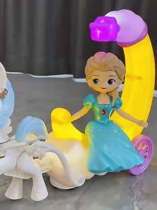 Đồ chơi Đèn lồng Elsa cưỡi ngựa thiên thần đồ chơi trung thu cho bé đèn led nhiều màu (TẶNG KÈM PIN)