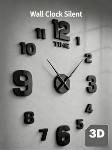 New Modern Design Large Wall Clock 3D DIY Quartz Clocks Fashion Watches Acrylic Mirror Stickers Living Room Home Decor Horloge