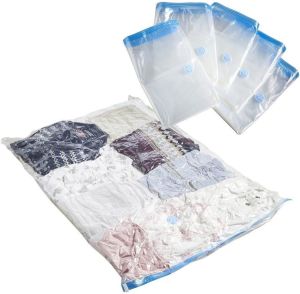 Multiple Sizes Vacuum Storage Bags Hand Roll Durable Space Saver Bags For Clothes Clothing Camping Travel Moving Must Organizer