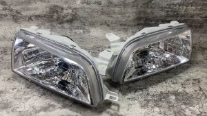 212-1193-RD HEADLAMP LAMPU DEPAN HEAD LAMP UTAMA TOYOTA GREAT COROLLA 1992 1993 1994 1995 1996 CRYSTAL CHROME (MIKA) HARGA SATUAN DEPO
