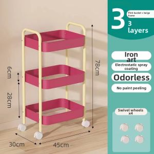 Mobile Multi-layer Storage Trolley