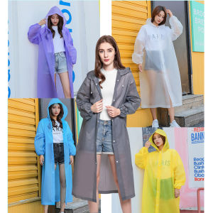 ชุดกันฝน เสื้อกันฝนแฟชั่น เสื้อกันฝน ผู้ใหญ่ / แบบหนา EVA คุณภาพดี เสื้อกันฝนใส ค่อนข้างเหนียว ทน และมีน้ำหนักเบา-354 - Lazada