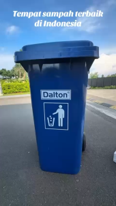 Tempat sampah 120 liter DALTON Trash bin outdoor 120 liter Dustbin roda PLASTIK HDPE