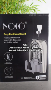 Noco® Easy Fold Iron Board Plantsa Table Top Ironing Board with Adjustable Legs Built-in Iron Rest Ironing Cloth